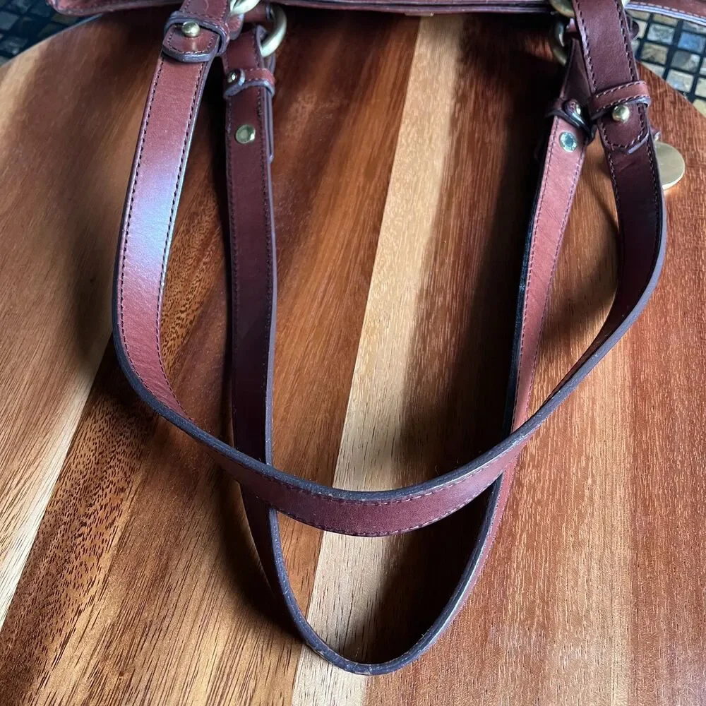 Brahmin RARE Limited Edition Jessie Vintage Copacabana Metallic Leather Tote